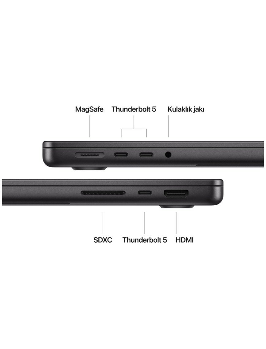 Apple MacBook Pro M4 Pro 24GB 1TB SSD macOS 14" Taşınabilir Bilgisayar Uzay Siyahı MX2J3TU/A