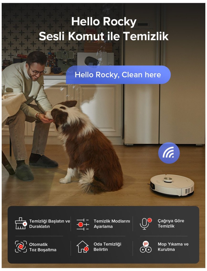 Roborock S8 Maxv Ultra Akıllı Robot Süpürge Beyaz