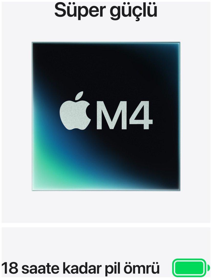 Apple MacBook Air M4 16GB 512GB SSD macOS 13" Taşınabilir Bilgisayar Gök Mavisi MC6U4TU/A