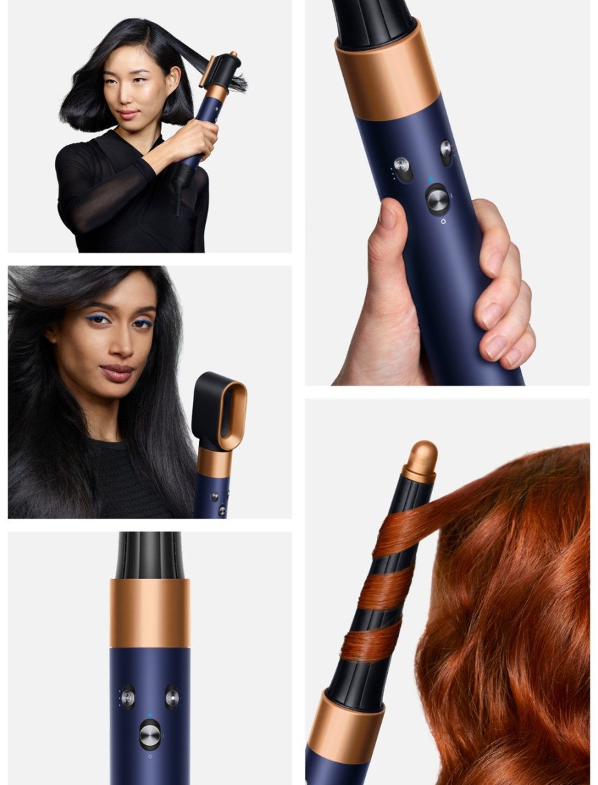 Dyson Airwrap I.d.™ Saç Şekillendirme ve Kurutma Seti (Prusya Mavisi/parlak Bakır)