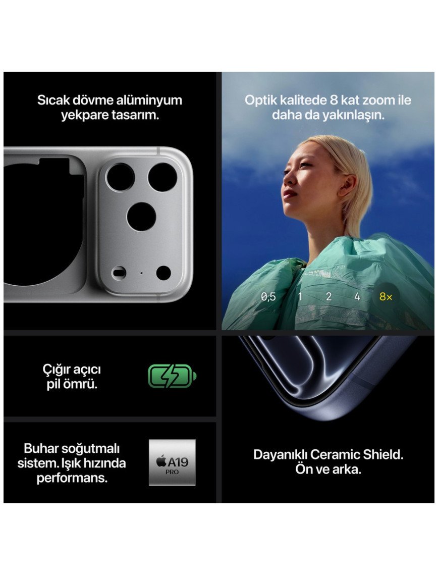 Apple iPhone 17 Pro Max 256 GB Kozmik Turuncu